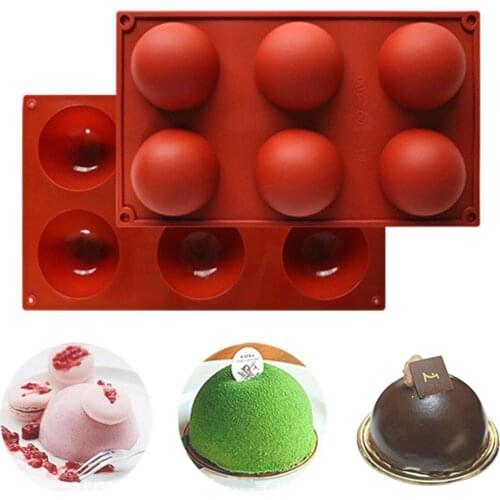 Silicone Soap Molds Bakeware Cake Decorating Tools Pudding Jelly Chocolate Fondant Mould Ball Biscuit Baking Moulds moule silico