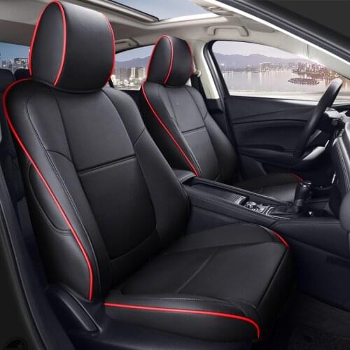Car Special Luxury Newest design car seat covers For Mazda CX-30 2020 year Custom Leather seat cover Cushion 1 set Black coffee