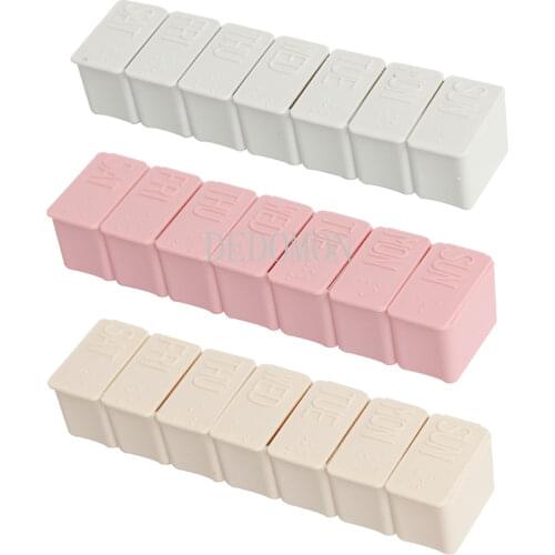 Travel Pill Box Holder Weekly Medicine Storage Organizer Container Drug Tablet Dispenser Independent Lattice Plastic Pill Case