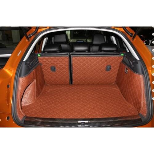 High quality! Special car trunk mats for Audi Q3 2018-2011 waterproof boot carpets cargo liner mats for Q3 2015,Free shipping