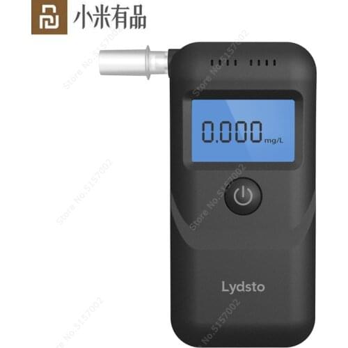 Youpin Lydsto Alcohol Detector LCD Screen Mini Digital Drunk Driving Blowing Tester Breathalyzer Professional Breath Tester