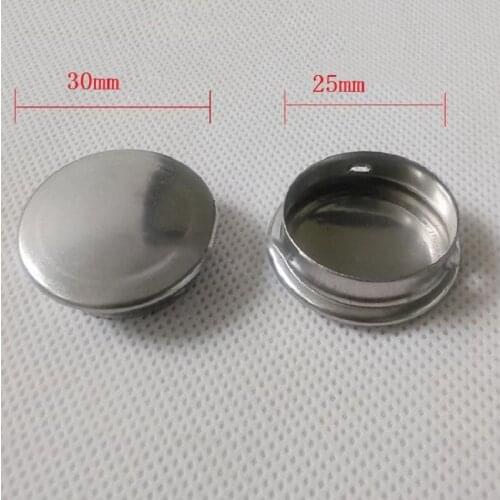 Stainless steel round hole plug cover furniture dust-proof pipe plug inner 25MM tube hole plug x10