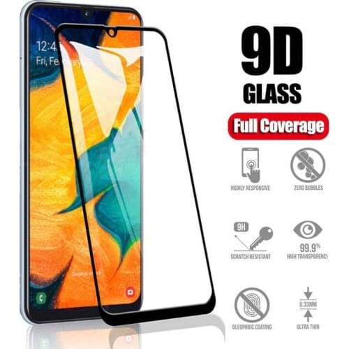 Full Cover Tempered Glass For Samsung Galaxy M10 M20 M30 A10 A20 A30 A40 A50 A60 A70 A90 A9 A7 2018 A505FN Film Screen Protector