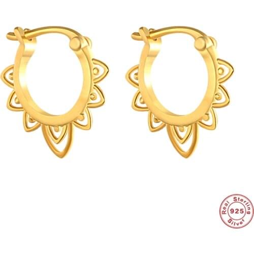 CANNER 925 Sterling Silver Dangle Earrings Star Cross Leaf Huggie Earrings For Women 2021 Trend Jewelry pendientes plata 925