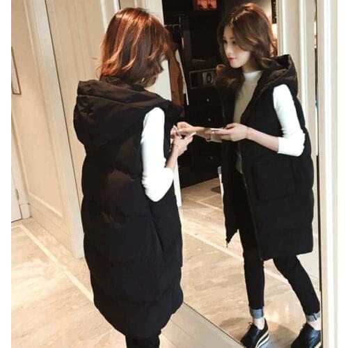 Vest Womens Large Size Cotton Spring, Autumn and Winter Casual Vest Jacket