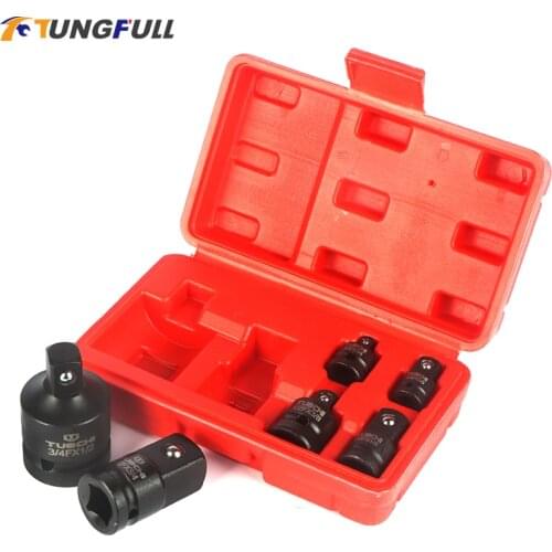 1Set Socket Converter Adaptor 1/4 1/2 3/8 3/4 for Car Bicycle Garage Repair Tool Hand Wrench Tool Set Impact Socket Adaptor