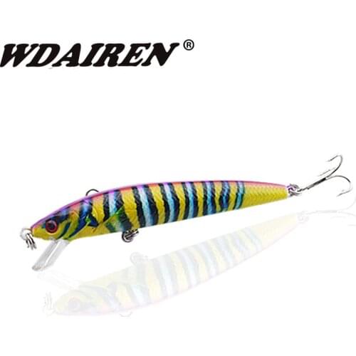 1Pcs 8.5g 9.5cm Minnow Fishing Lures Crank Wobblers Tackle Swim Hard bait CrankBait Bass Fishing 6 Colors fishing tackle NE-387