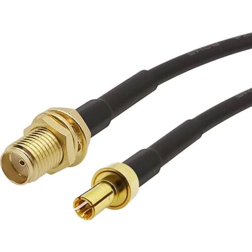 1Pcs SMA Female Bulkhead to CRC9 Male Plug Straight RG174 RF Coaxial Extension Pigtail Cable Connector 10cm 15cm 20cm 30cm