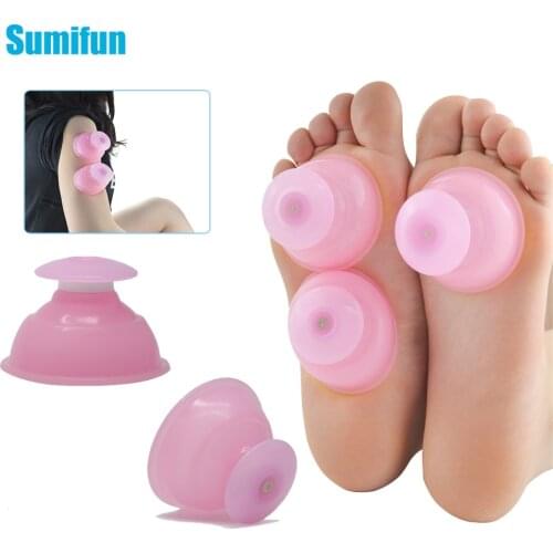 1Pcs Vacuum Silicone Cupping Foot Body Massager Anti Cellulite Vacuum Cans Suction Dehumidification Cupping Cups Back Massage