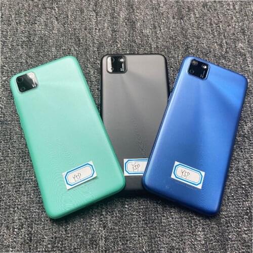 10/PCS Replacement Back Battery Cover Glass Housing Rear Door Case With Camera Lens Side Button For Huawei Y5P 2020 DRA-LX9