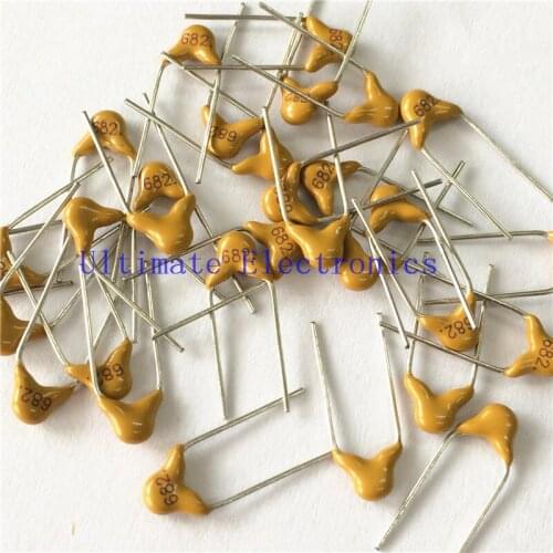 1000pcs/lot Multilayer ceramic capacitor 682 50V 6.8nF 682M P=5.08mm
