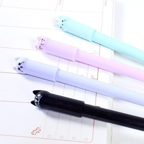 120 PCs creative neutral pen cute smile face cat signature pen candy color pen Japanese and Korean stationery wholesale