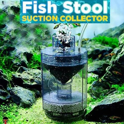 3 in 1 Aquarium Fish Poop Stool Manure Suction Separator Tanks Filter Collector Automatic Fish Aquatic Pet Cleaning Supplies