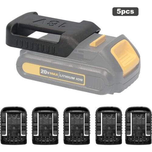 5pcs Lithium-Ion Batteries Storage Bracket Dedicated Battery Clip Battery Mount Dock Holder for D-ewalt DCB200 18/20V