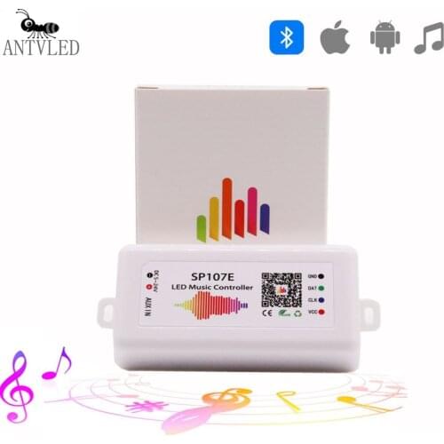 Bluetooth Music Led Controller SP107E For WS2812B WS2811 SK6812 WS2813 WS2815 Led Strip Light DC5-24V
