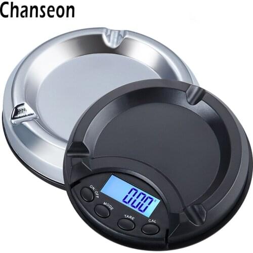 Chanseon 100g x 0.01g Digital Jewelry Precision Scales for Gold Sterling Silver Ashtray Pocket Balance Electronic Scales 0.01