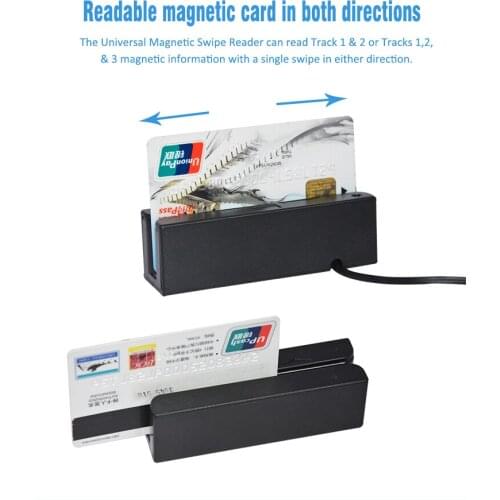 Cheap 3 Tracks USB Magnetic and Magstripe Card Reader With Free SDK HCC750U-06
