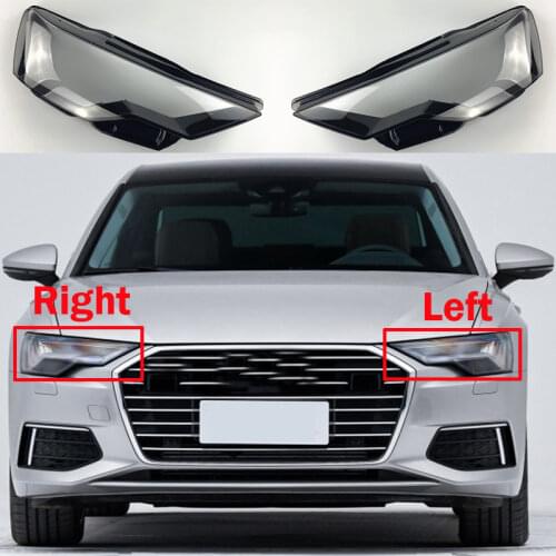For Audi A6 A6L C8 2019-2021 Auto Head Lamp Light Glass Lens Shell Lampshade Lampshade Lampcover Caps Car Front Headlight Cover