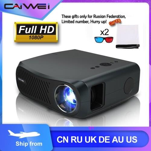 Full HD Projector A12,1920x1080P. Android 6.0 (2G 16G) WIFI, LED MINI Projector Home Cinema, HDMI 3D Video Beamer for 4K