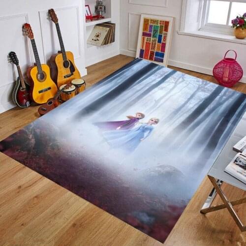 Disney Frozen Playmat Baby Door Mat Kids Rug Game Carpet Bedroom Kitchen Carpet Indoor Bathroom Mat Children Crawling Mat Gift
