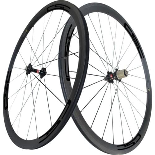 CSC bike wide 23mm deep 38mm carbon road clincher wheelset basalt breaking surface pillar 1420