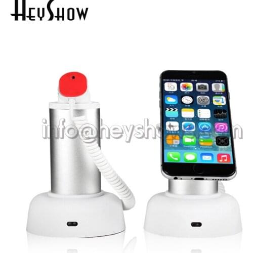 Mobile Cell Phone SecurityStand Burglar Alarm Display Holder White System For Digital Retail Shop Anti-Theft Show