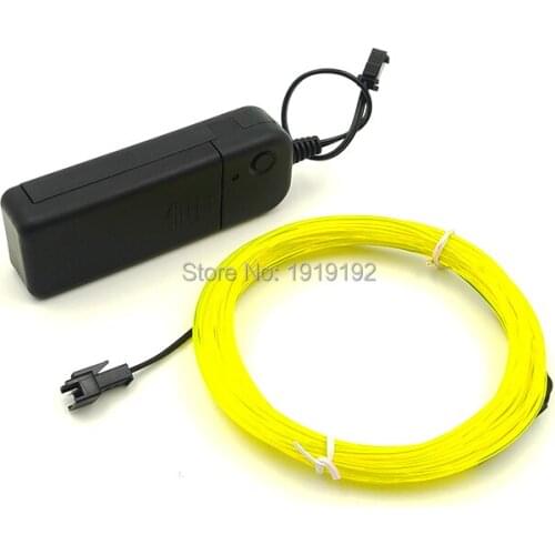 2019 Hot 2.3mm 10 Color Choice For Party Decorative Led Thread Indoor Decals Tags 3V Flexible Neon Light EL Wire Rope Tube