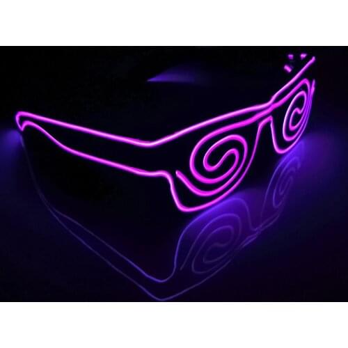 10PCS/Lot New LED Glasses Luminous Glowing Night Shows Light Up Shades Flashing Rave Wedding Party Eyewear Activities Supply