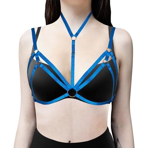 Bdsm Garter Womens Underwear Gothic Clothes Harness Fashion Body Belts Leg Harness Sexy Lingerie Goth Stockings Suspenders Bra