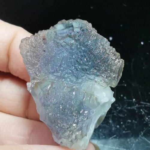 29.5.8gNatural green fluorite and crystal symbiosis mineral specimen healing energy home decoration quartz gem ornaments