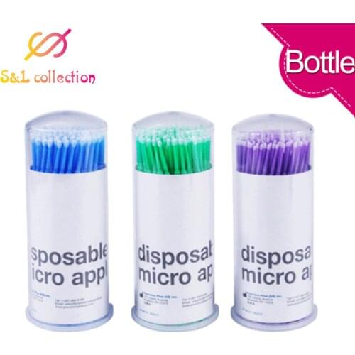 Durable Micro Disposable micro brush Individual Lash Removing Tools Swab Micro brushes Eyelash Extension Tools