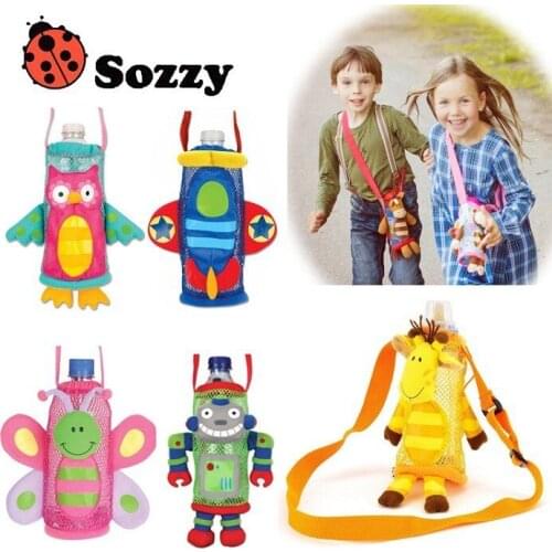 Clear Cute Baby Kids Kettle Bag Animal Figure Feeding Bottle Milk Bottle Drink Bottle Bag For 3 months - 15 years Kids