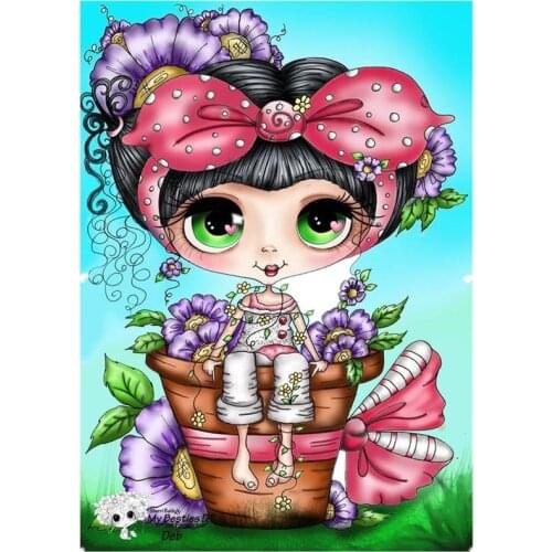 Girl Transparent Clear stamps and metal cutting dies