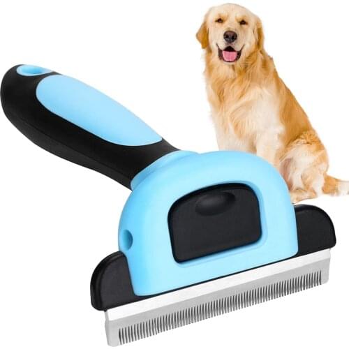 Hair Removal Comb for Dogs Cat Detangler Fur Trimming Dematting Deshedding Brush Grooming Tool For matted Long Hair Curly Pet