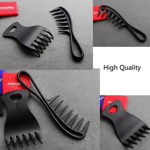 Large Wide Tooth Men Beard Comb Hairdressing Brush Detangling Curly Hair Fork Comb Barber Shop Salon Styling Tool Afro Hairstyle