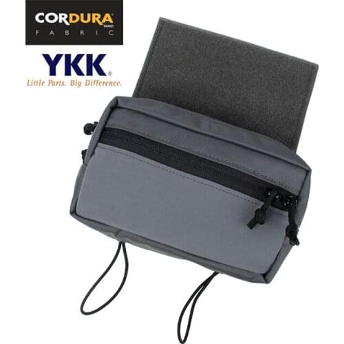 TMC Cordura Add On Drop Pouch For SS Micro Chest Rig Tactical Gear Carry Pack Wolf Grey WG(SKU051245)
