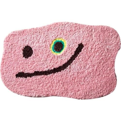 Pink Fluffy Bathroom Mat Nordic Carpet Area Rug Bath Room Floor Tub Side Mats Absorbent Anti Slip Pad Bathmat Doormat Home Decor