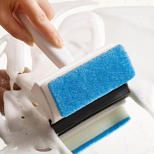 Wonderlife Squeegee Wash Both Sides Cleaning Brush Multi-Function Kitchen Cleaning Brush Window GlassWiper