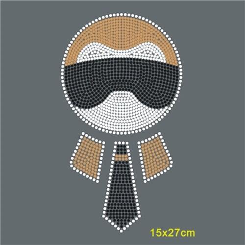 Rhinestone Transfers Custom Motif Rhinestones Iron-On Patches Appliques On Clothes 10Pcs Rhinestone Sticker Crafts Accessories