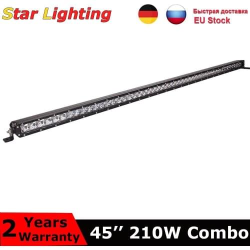 Super Slim Led Light Bar 12V 24V 45" inch Spot Flood Combo For SUV 4X4 Off Road SUV ATV Tractor LED Work Light Lamp