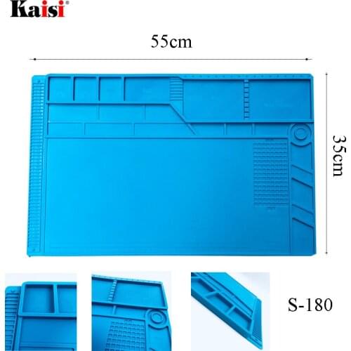 Heat Insulation Silicone Pad Desk Mat Maintenance Platform for BGA Soldering Repair Station with Magnetic Section