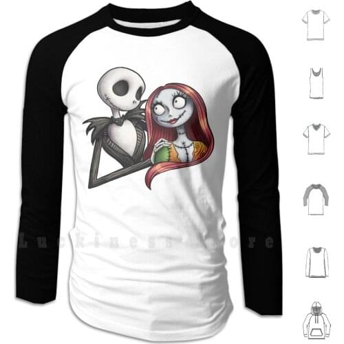 Stay By My Side Hoodie Long Sleeve Nightmare Christmas Jack Sally Jack And Sally Jack Sally Before The Nightmare