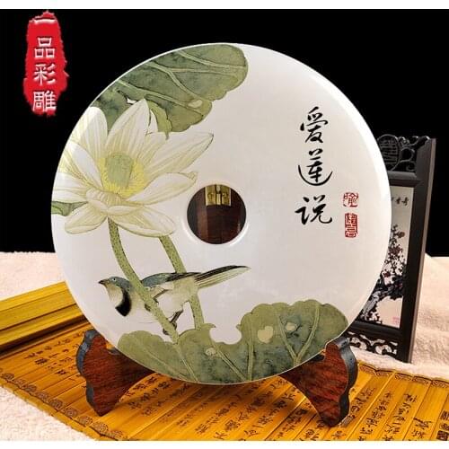 The entrance of Chinese ornaments Home Furnishing jewelry ornaments decorations buckle modern living room cabinet jade crafts bu