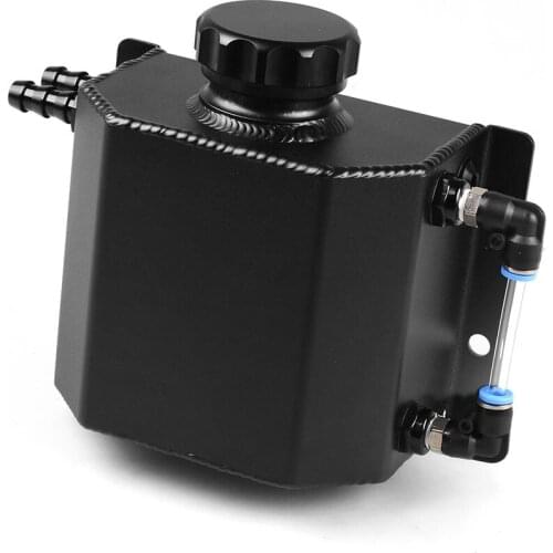 1L Engine Oil Catch Can Gas Fuel Tank Spare Aluminium Alloy Petrol Tanks Breather Tank Radiator Overflow Alloy Fuel Tank