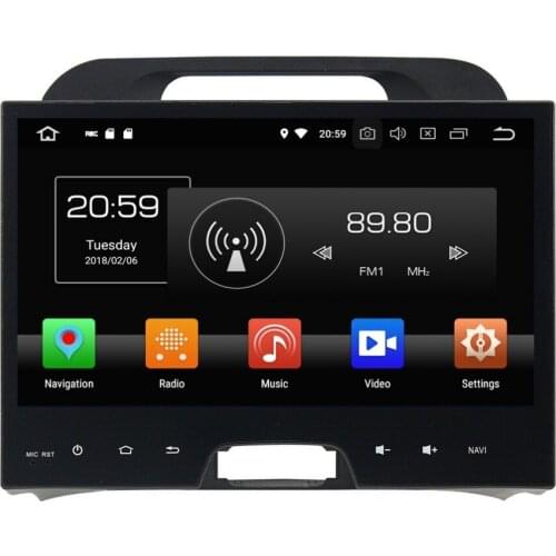 10.1" 4GB RAM Android 8.0 Car Radio GPS Multimedia Head Unit for Kia Sportage 2010 2011 2012 Bluetooth WIFI USB DVR Mirror-link