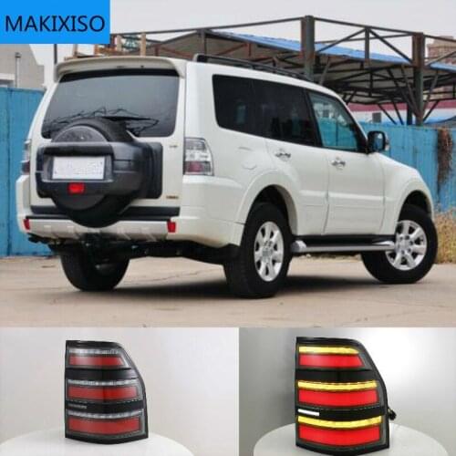 2Pcs Car Taillight Tail Lights For Mitsubishi Pajero Montero V93 V97 2006 - 2020 Rear running + Turn Signal + Reverse + Brake