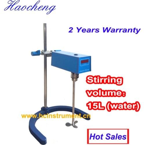 Free shipping, 15L Lab Digital Overhead Stirrer for thinner liquid