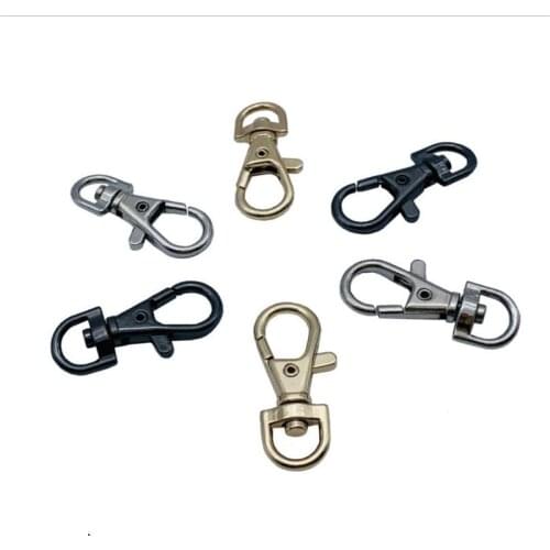 5pcs 15x40mm Swivel Lobster Clasp Keychain Alloy Metal Clasps Hooks Handbag Straps Accessories DIY Jewelry findings