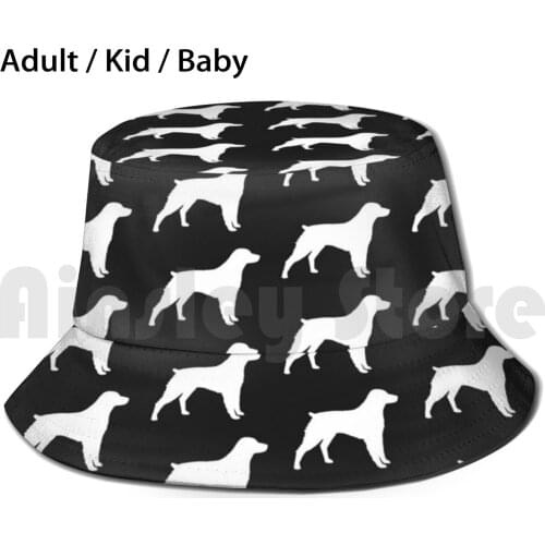 Brittany Spaniel Silhouette ( S ) Sun Hat Foldable UV Protection Brittany Britany Brittney Brittany Spaniel Dog Pets