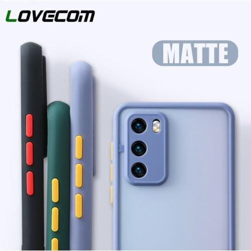 For Samsung S21 Case Shockproof Matt Case For Samsung A72 A52 S20 Ultra S10 Plus Note 20 A70 A21S A42 Soft TPU+PC Clear Cover